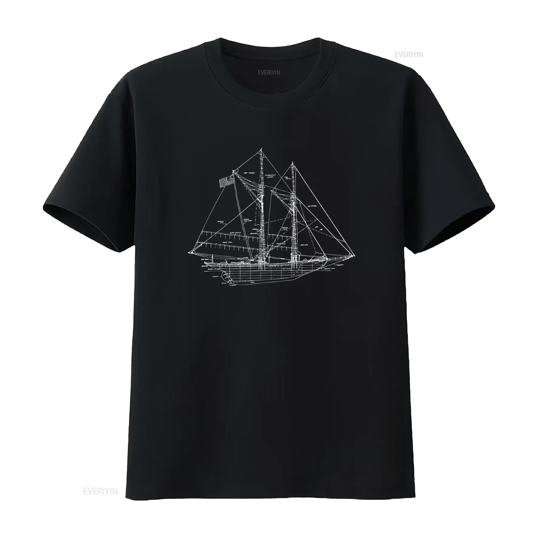 Vintage Yacht Fashion - セーリング ヴィンテージ ブループリント セイルボート ヨット タイプ
