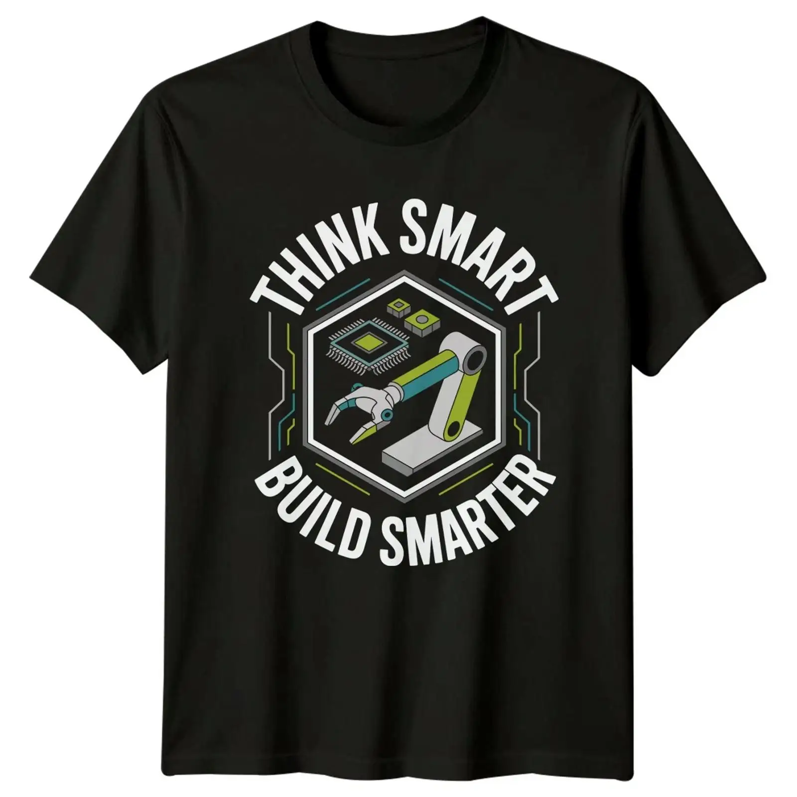 Vintage Fashion Herren - Think Smart Build Smarter ヘレン Tシャツ