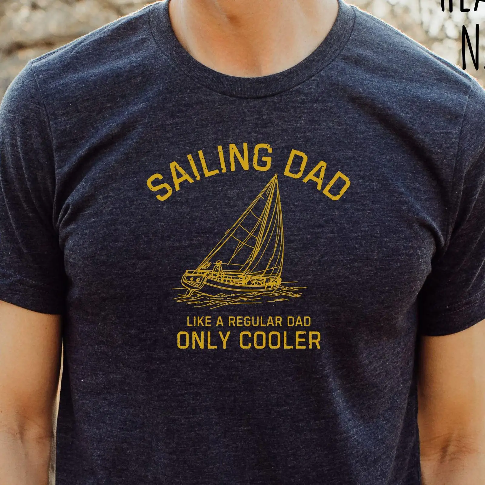 Vintage Yacht Fashion - セーリングお父さん Tシャツ 面白いセーラー 航海 父の日 セーリーボート
