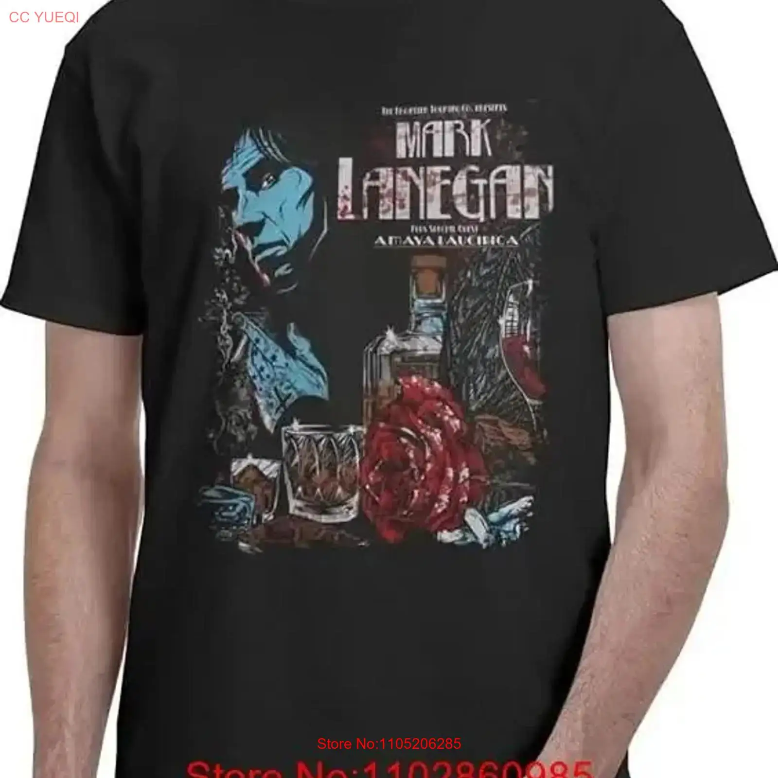 Vintage Fashion Knitwear - マーク・ラネガン Tシャツ ヘビーコットン ヴィンテージ ウォッシュ加工 スタイリッシュ