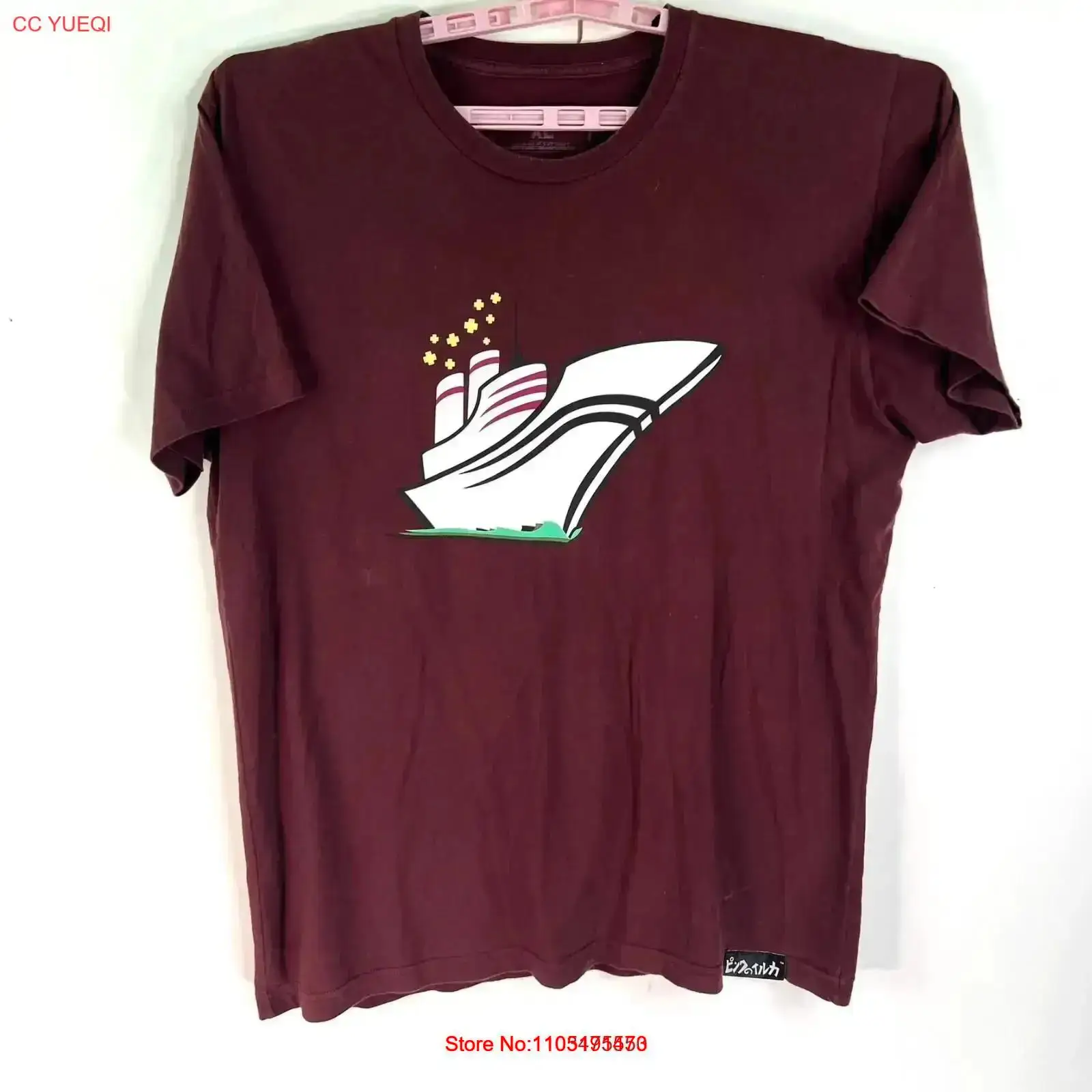 Vintage Yacht Fashion - ピンク ドルフィン T シャツ メンズ XL