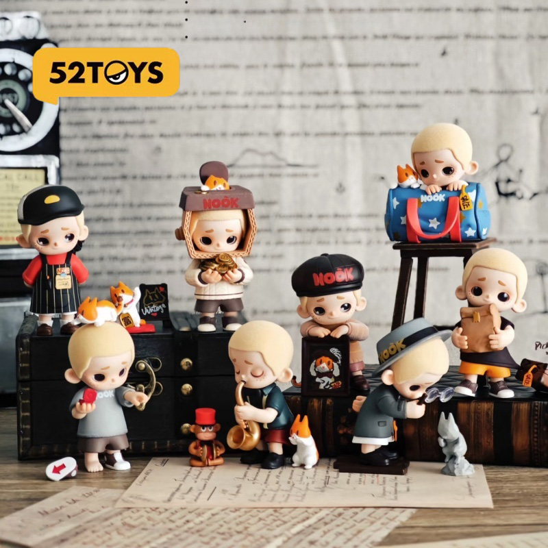 Vintage Fashion Dolls - 52toys Nook ヴィンテージストアシリーズ ファッショナブルなブラインドボックス ビニール製人形おもちゃ アニメグッズ