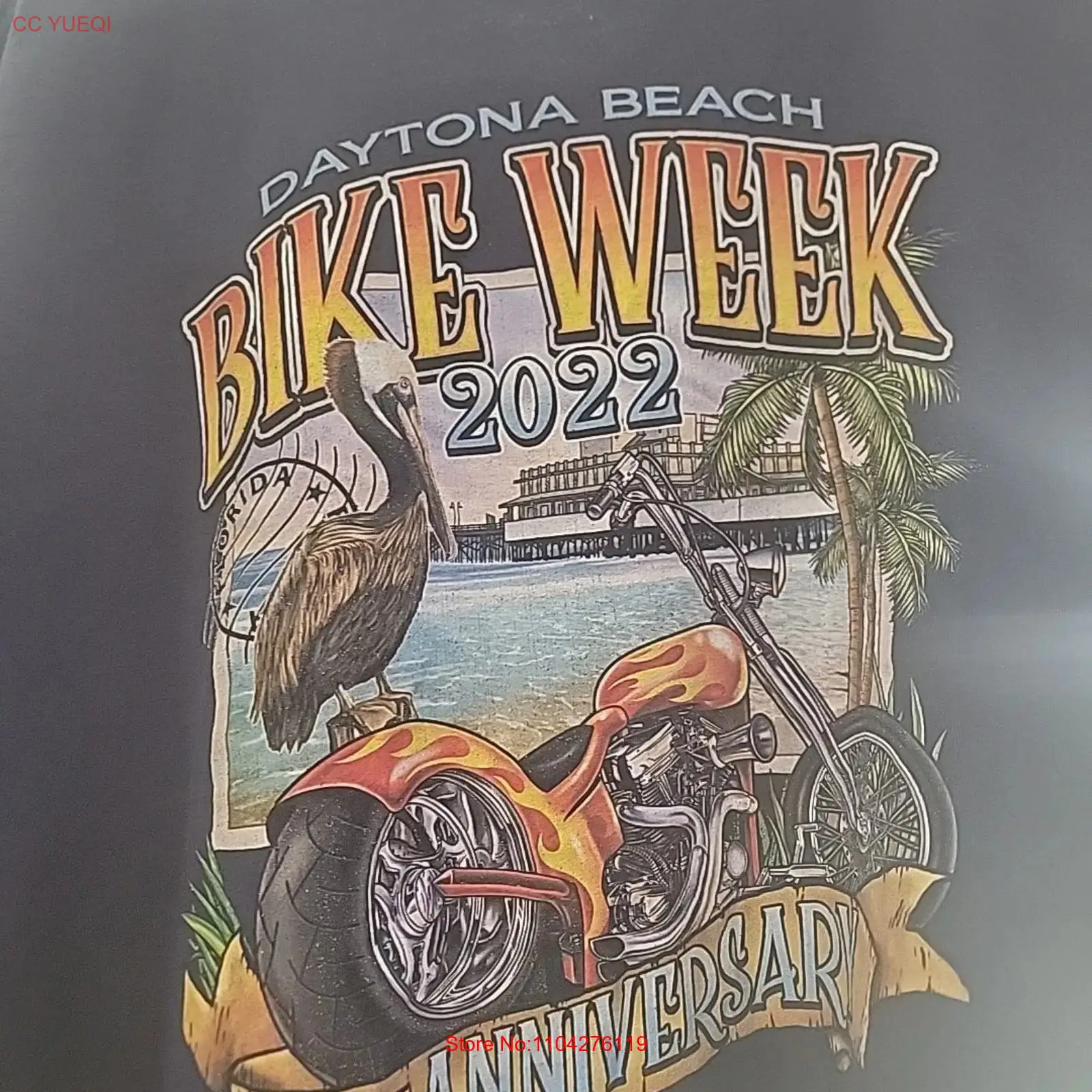 Vintage Fashion Week - 2022 デイトナビーチ バイクウィーク 4 XL T