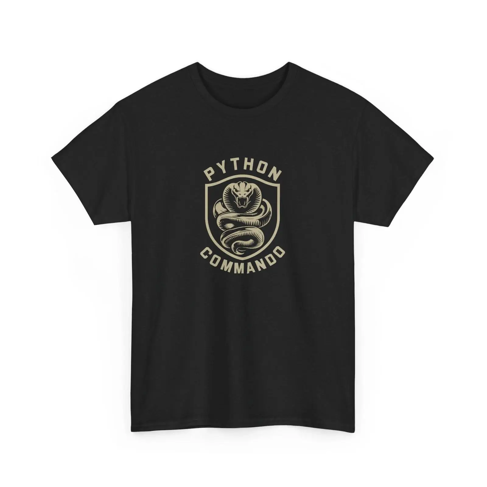 Vintage Fashion Expert - PYTHON COMMANDO ヘビーコットン Tシャツ コンピュータープログラマー エキスパート