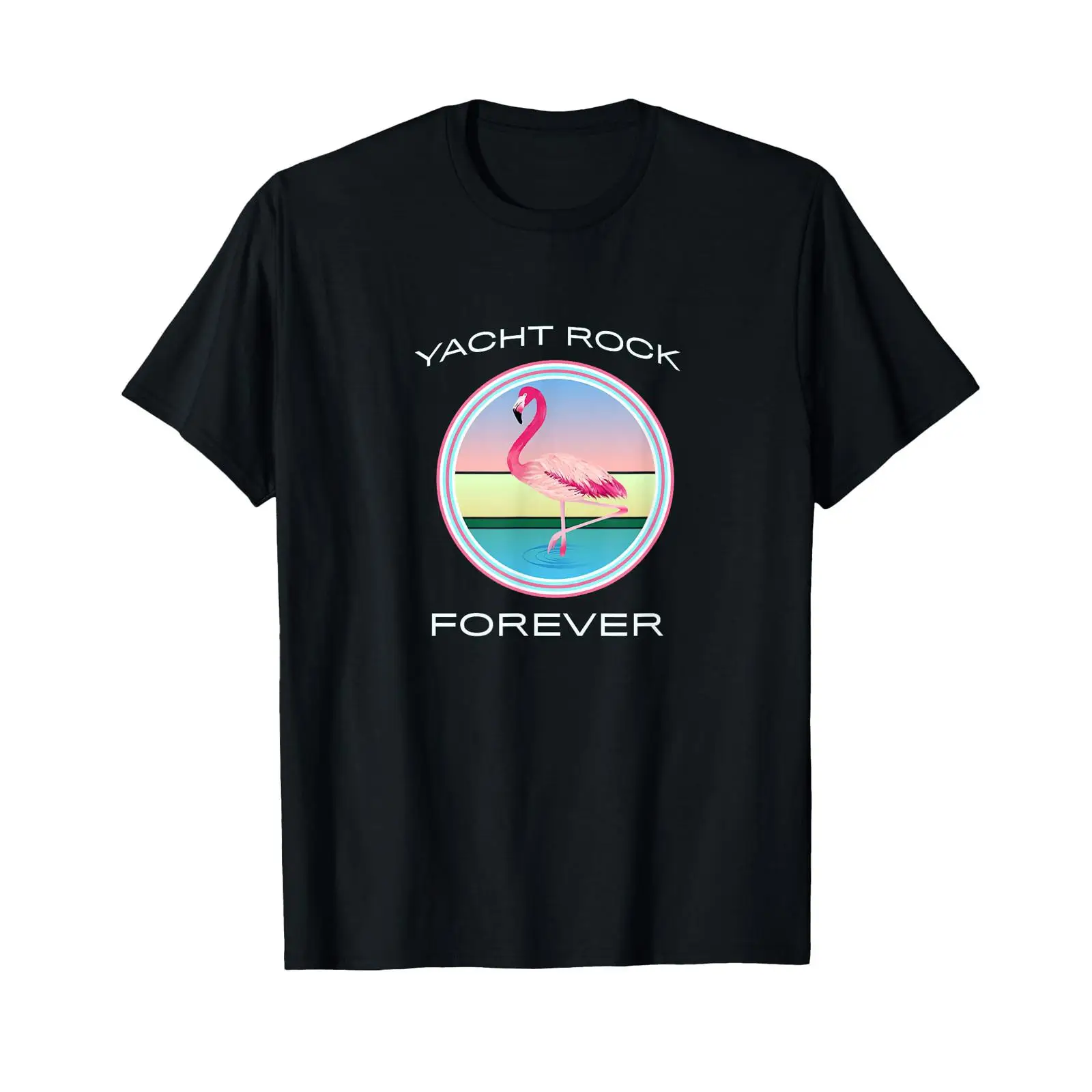 Vintage Yacht Fashion - ヨットロックフォーエバー Tシャツ 80年代レトロスタイルヴィンテージウォッシュドソフトユニセックスファッション通気性カジュアルトップス普段着に最適