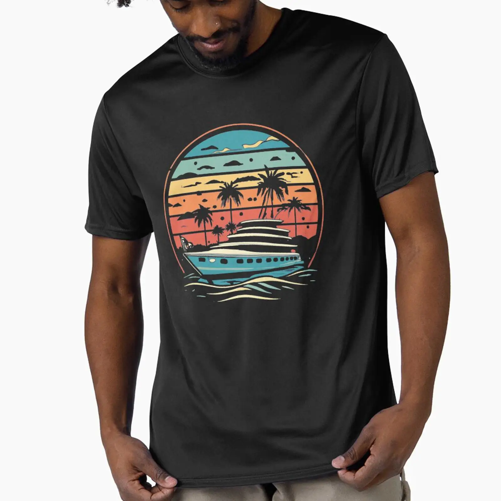 Vintage Yacht Fashion - ヴィンテージカラーのサンセットグランドホッグヨットは、desinganddecorがデザイン・販売しています。ヴィンテージウォッシュ加工のユニセックスソフトファッションストリートウェアオム。