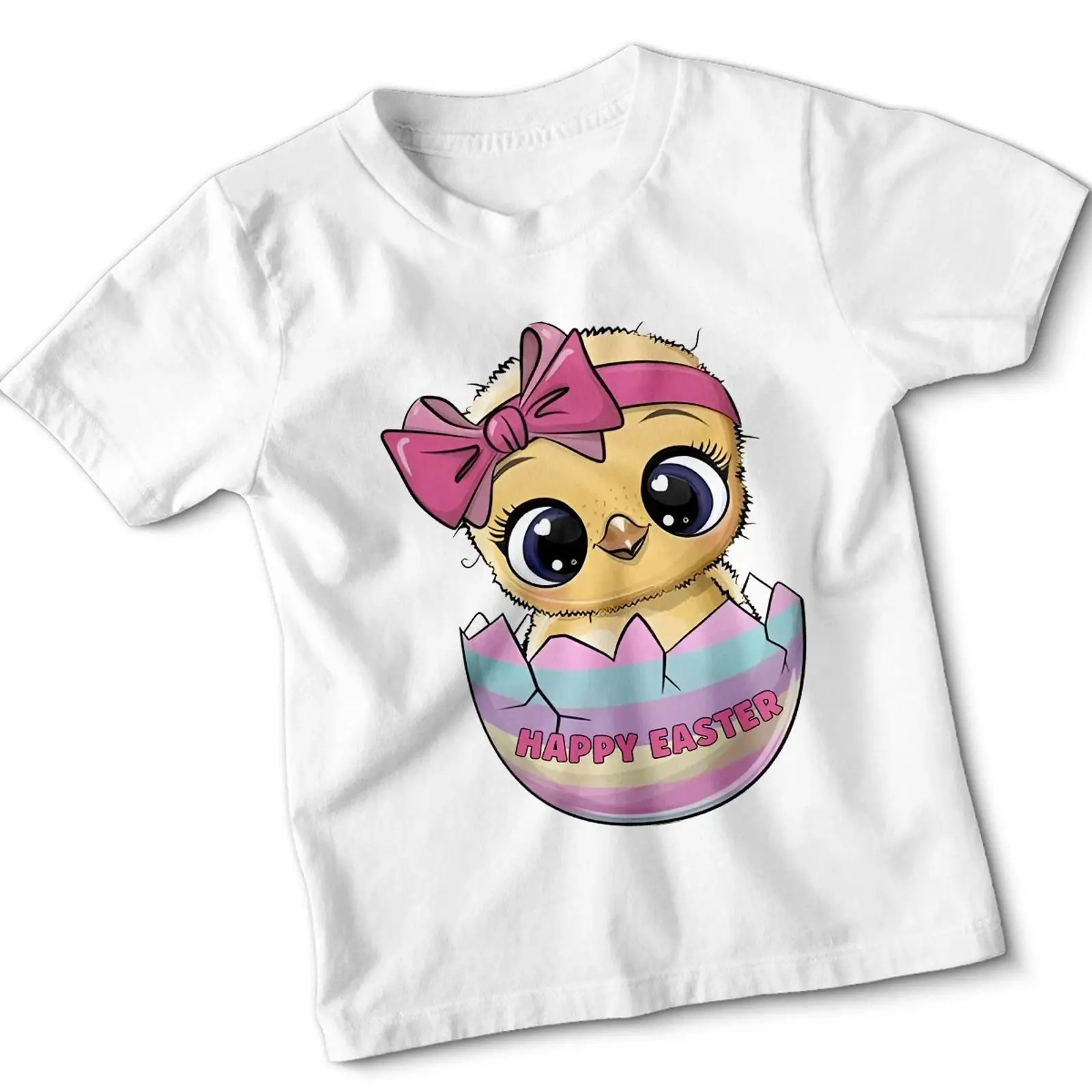 Vintage Ken Fashion - Frohe Ostern Mädchen Tシャツ Küken デザイン