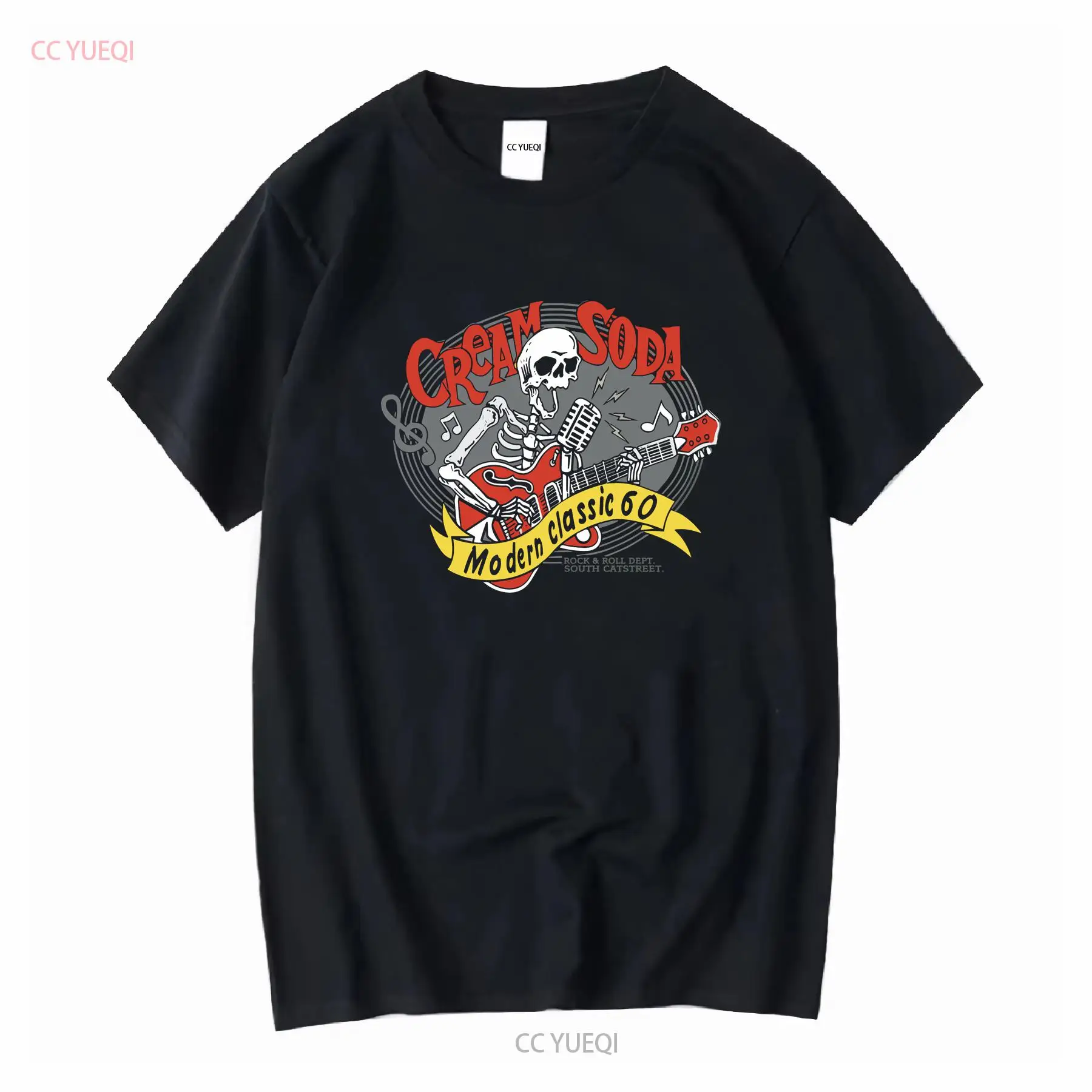 Vintage Fashion Knitwear - クリームソーダ ロックロール Tシャツ 日本ブランド ヴィンテージ ウォッシュド