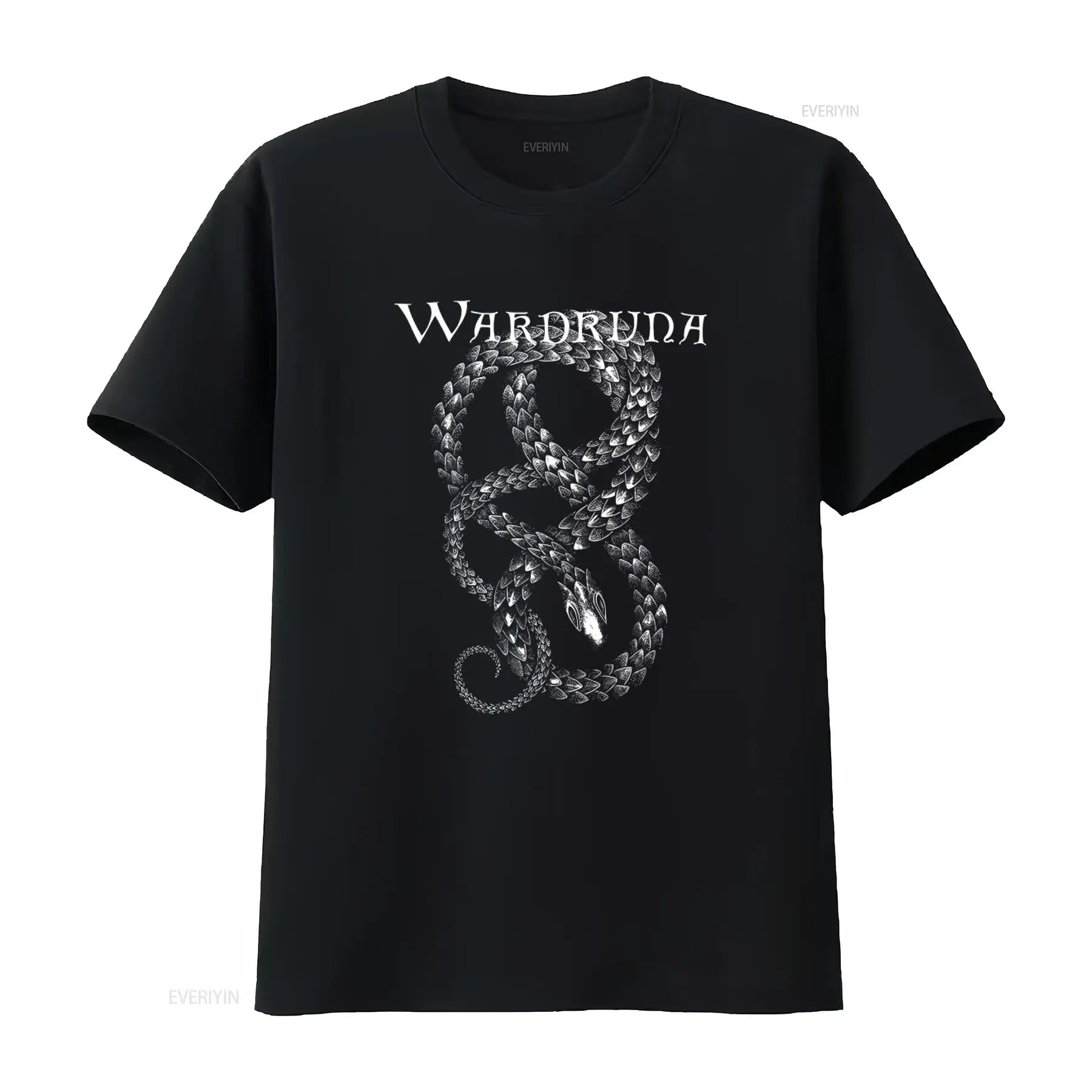 Vintage Fashion Enthusiasts - ワードルナ ブラック T シャツには複雑な蛇のデザインが施されており、神話愛好家やファッション愛好家に最適です。ヴィンテージ ウォッシュド オム