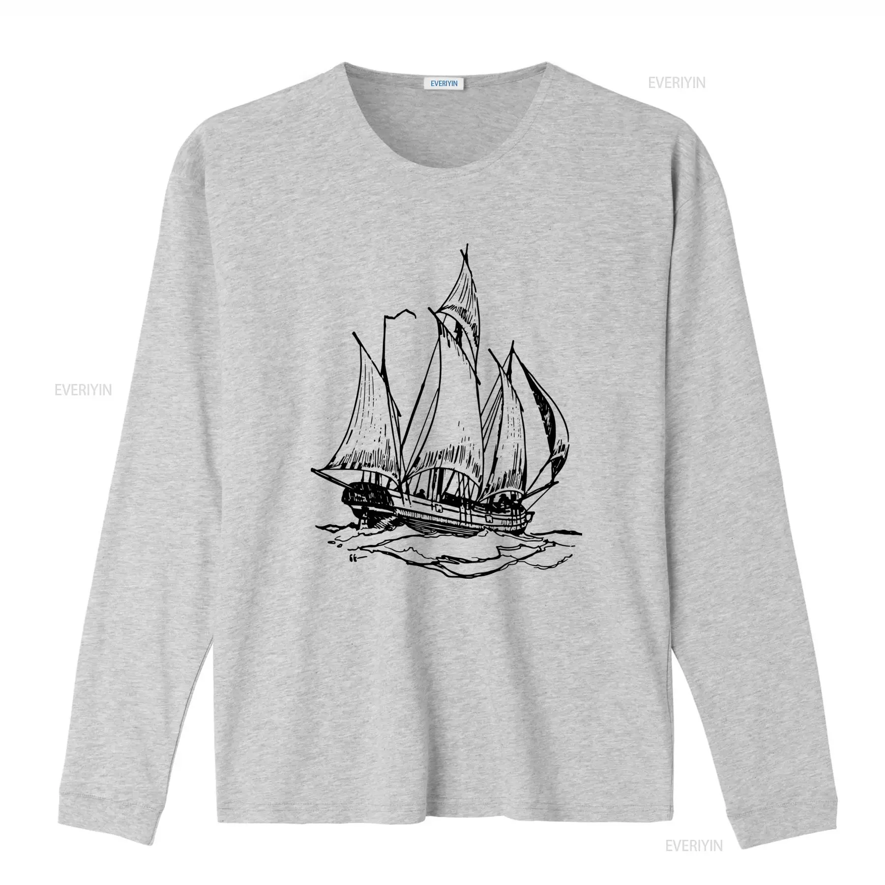クラシックなヴィンテージ風帆船プリントのセーリングシップTシ - Vintage Yacht Fashion のレビューと価格
