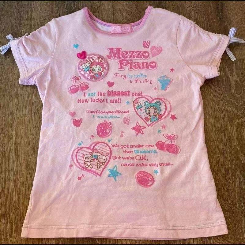 ヴィンテージかわいいキュートな半袖 Tシャツ女性 Y2K ク - Vintage Fashion のレビューと価格