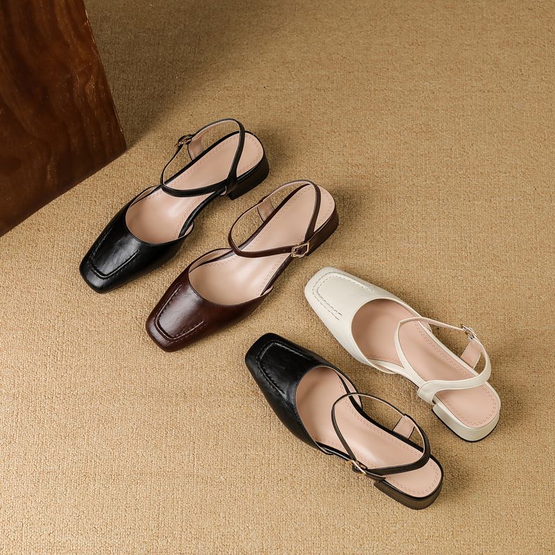 REAVE CAT 2025 女性用サンダル スクエアトゥ  - Vintage Fashion Plus Size のレビューと価格