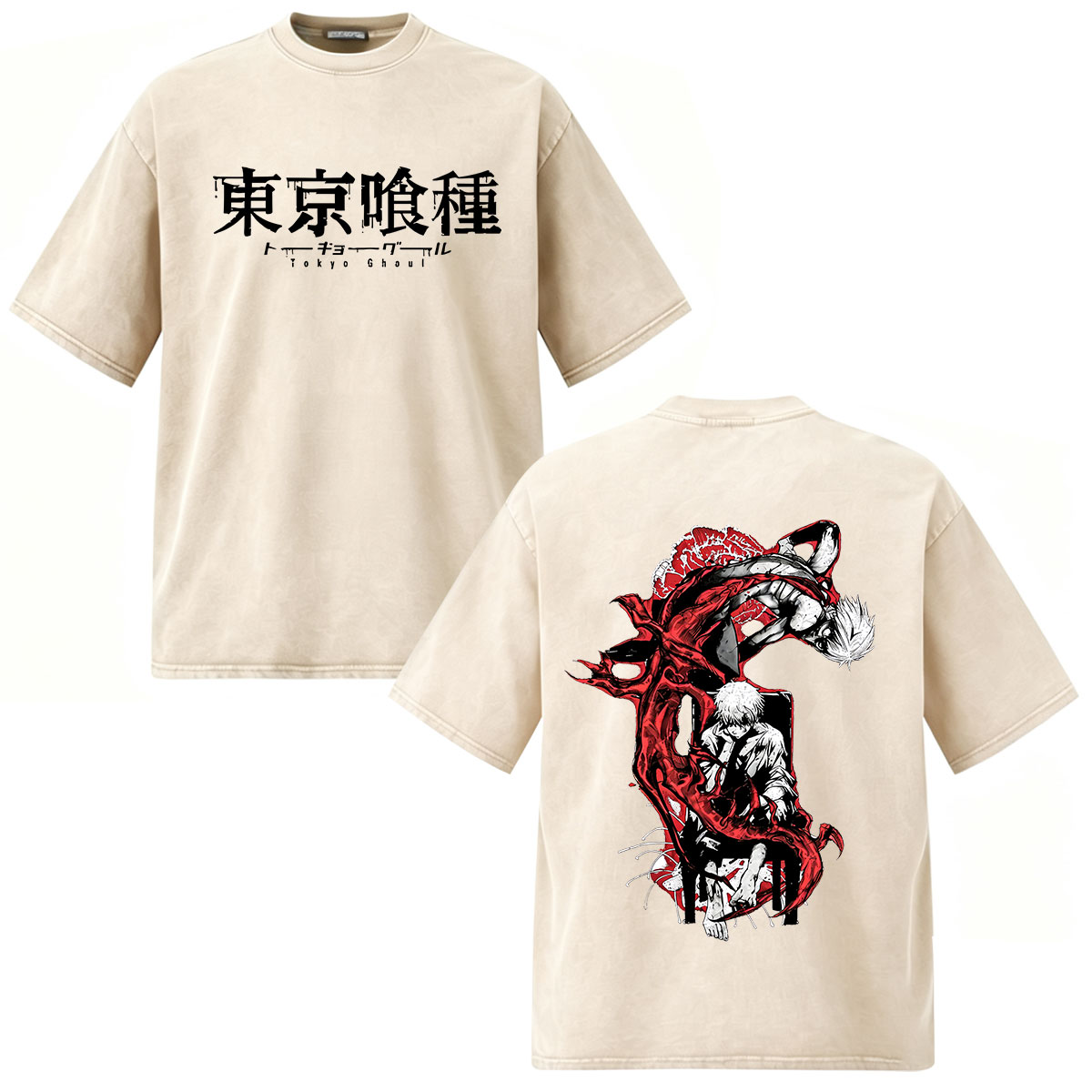 アニメ東京グールケンカネキ Tシャツ男性女性服ファッションヴ - Vintage Ken Fashion のレビューと価格
