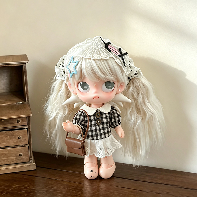 ヴィンテージスイートチェック柄ドールドレス 20cm Zsi - Vintage Fashion Dolls のレビューと価格