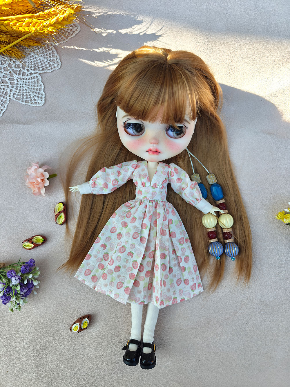 新しいブライス人形の服ヴィンテージかわいいドレス手作りドレス - Vintage Fashion Dolls のレビューと価格