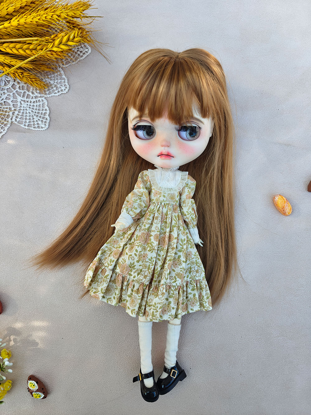 新しいブライス人形の服ヴィンテージかわいいドレス手作りドレス - Vintage Fashion Dolls のレビューと価格