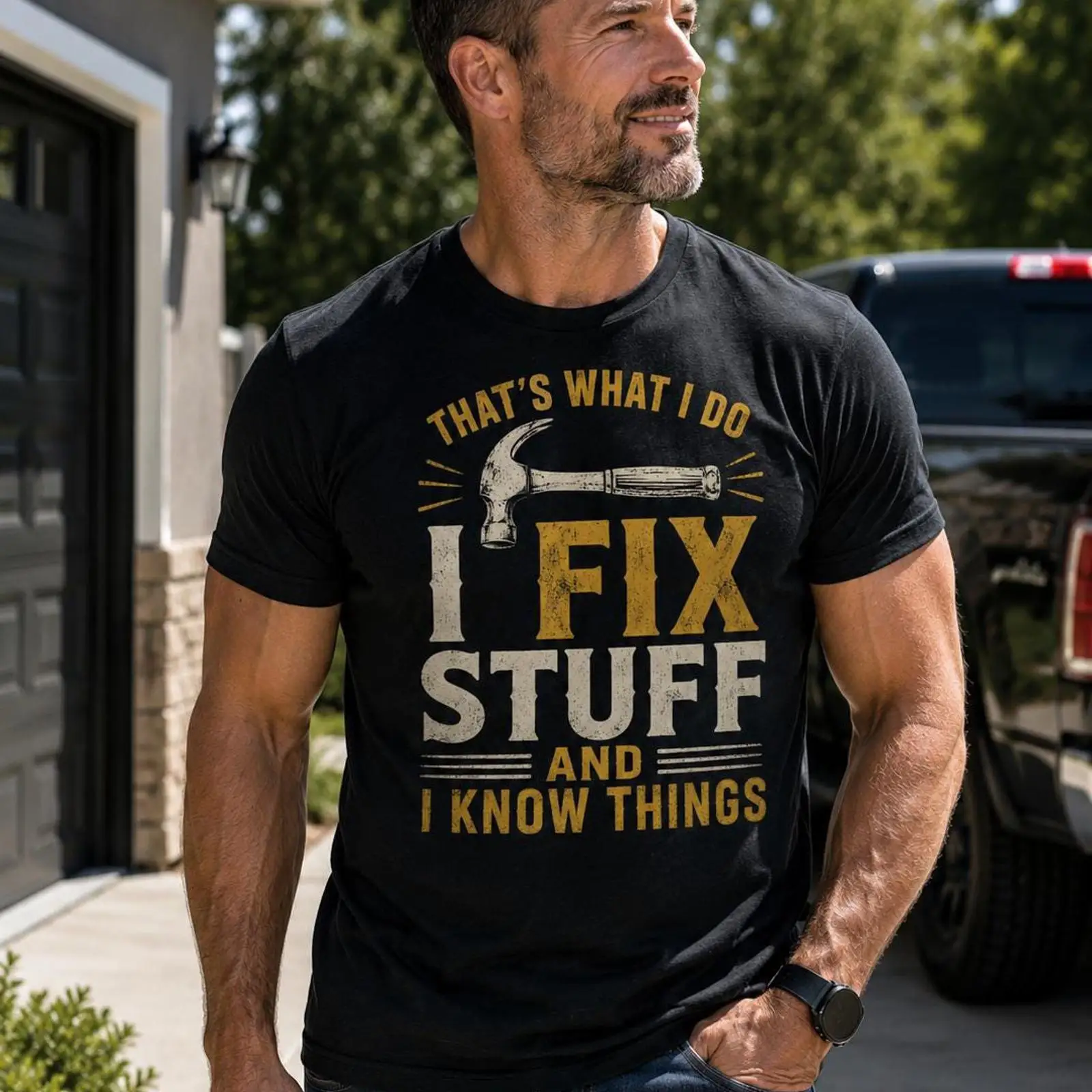 I Fix Stuff and Know Things Tシ - Vintage Fashion Stuff のレビューと価格