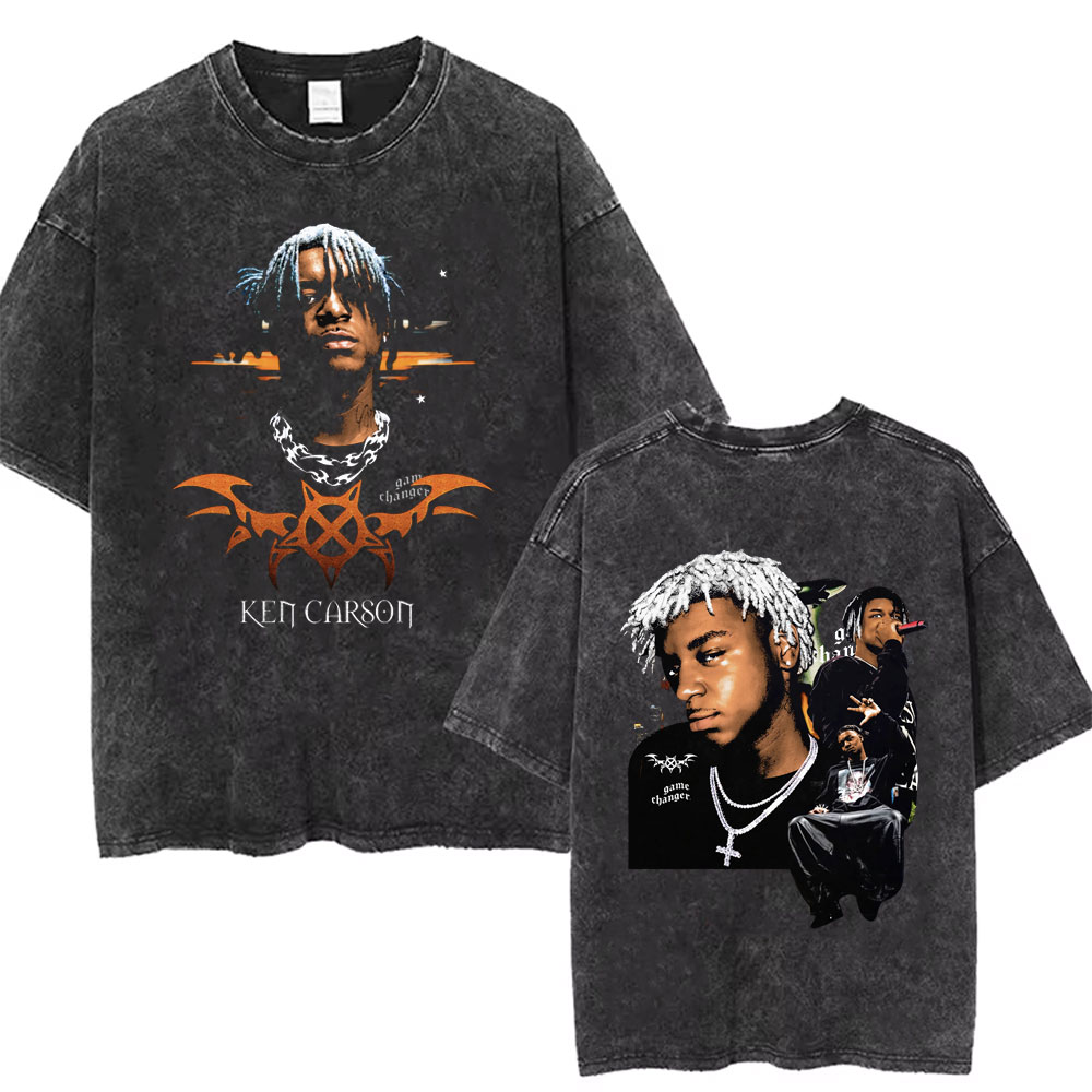 男性と女性のための色あせたヴィンテージTシャツ,ラッパー,ケ - Vintage Ken Fashion のレビューと価格