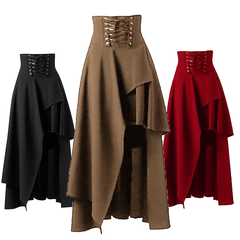 女性のスチームパンクヴィンテージバンダートスカート、ゴシック - Vintage Fashion Korea のレビューと価格