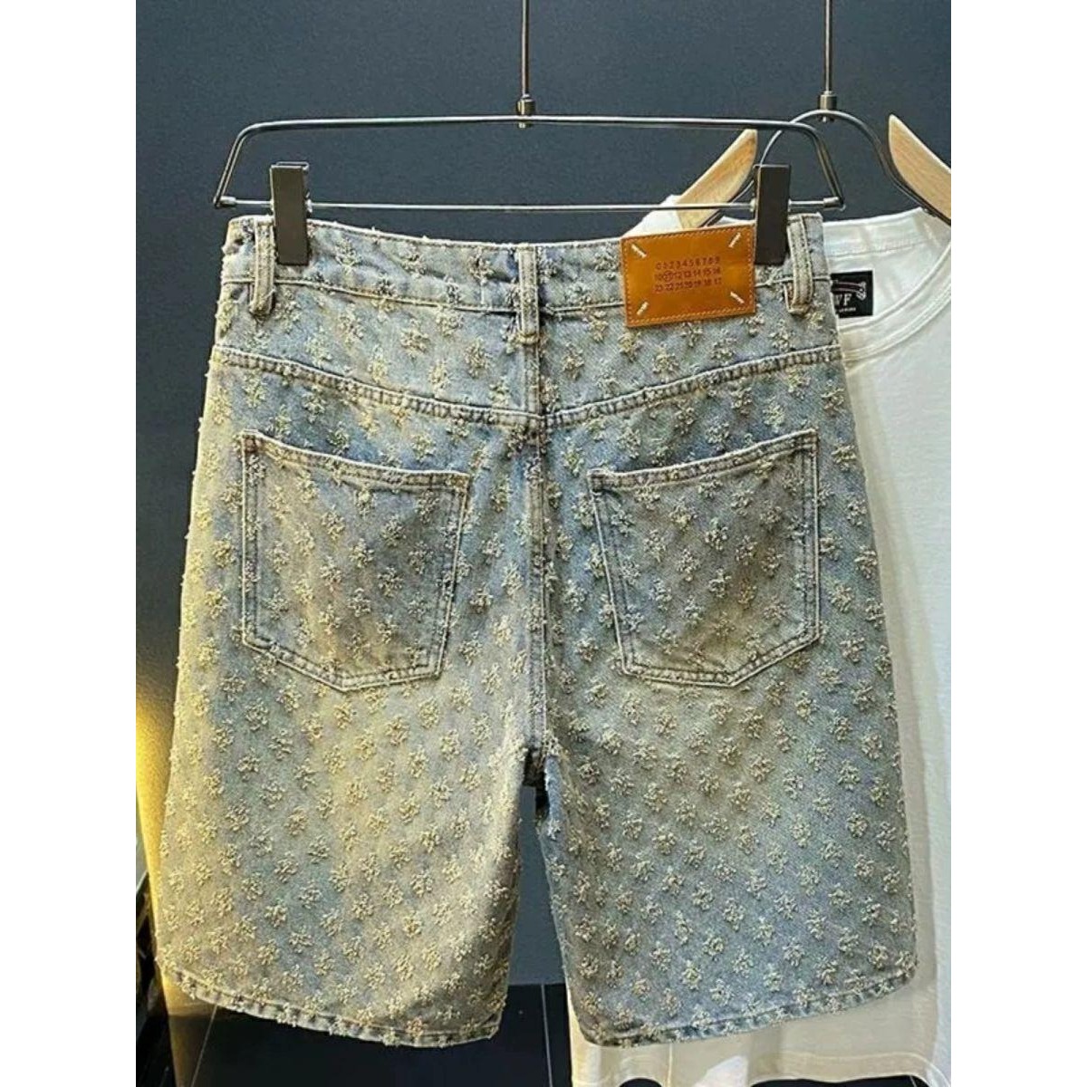 夏のハイストリートデニムショーツ メンズカジュアルジーンズシ - Vintage Fashion Jeans のレビューと価格