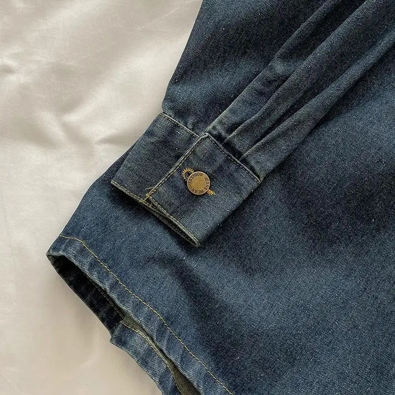 Y2Kデニムスカートセット：ヴィンテージ風和柄ボタンジャケッ - Vintage Fashion のレビューと価格