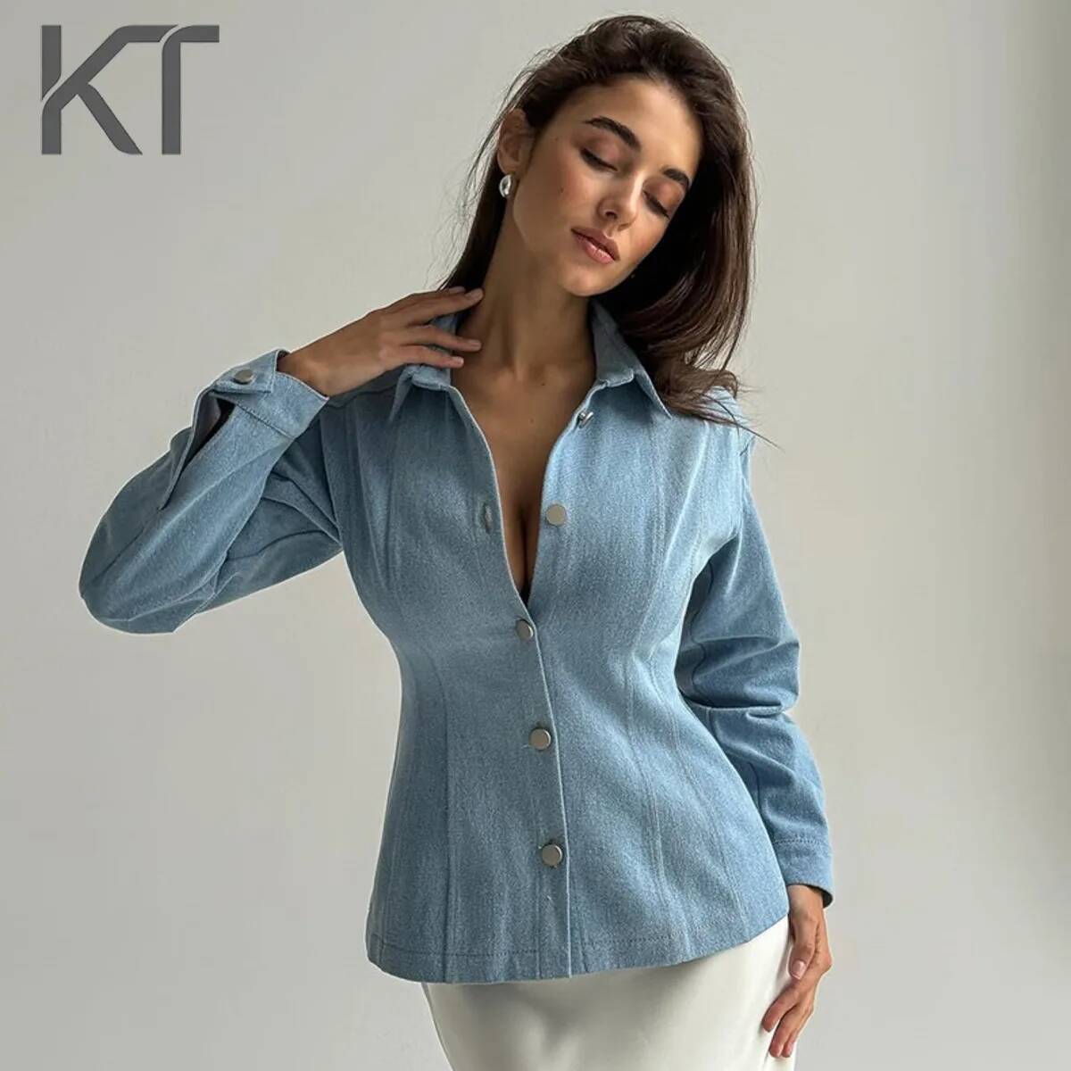 KT ヴィンテージ ウエストシンチングデニムシャツ レディー - Vintage Fashion のレビューと価格