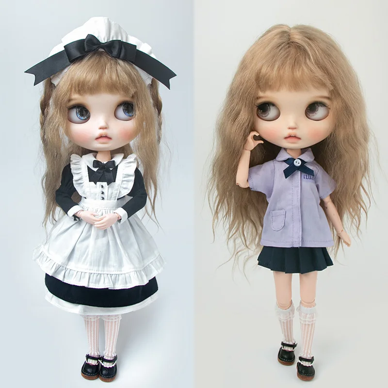 ブライス服レースヴィンテージドレスシャツプリーツスカート制服 - Vintage Fashion Dolls のレビューと価格
