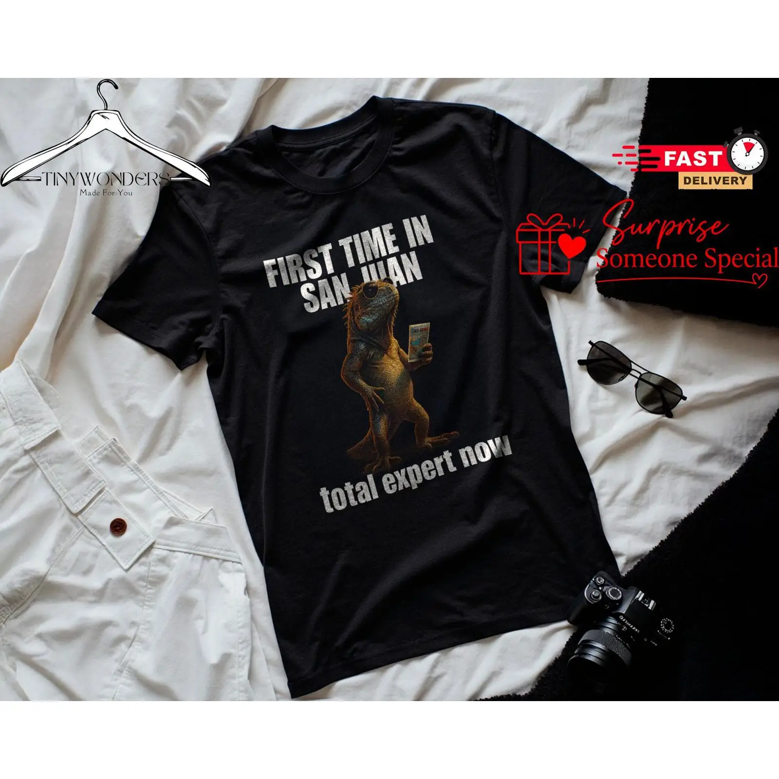 初めてのサンフアン イグアナ ミーム Tシャツ 面白い トー - Vintage Fashion Expert のレビューと価格