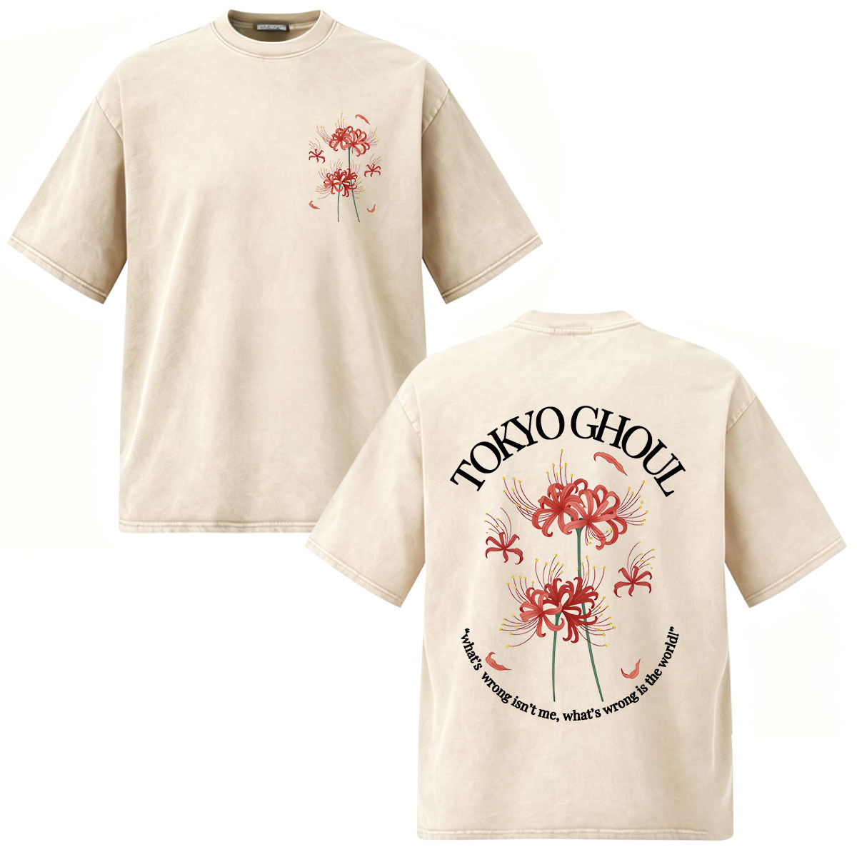 アニメ東京グールカネキケンヴィンテージウォッシュ Tシャツ男 - Vintage Ken Fashion のレビューと価格