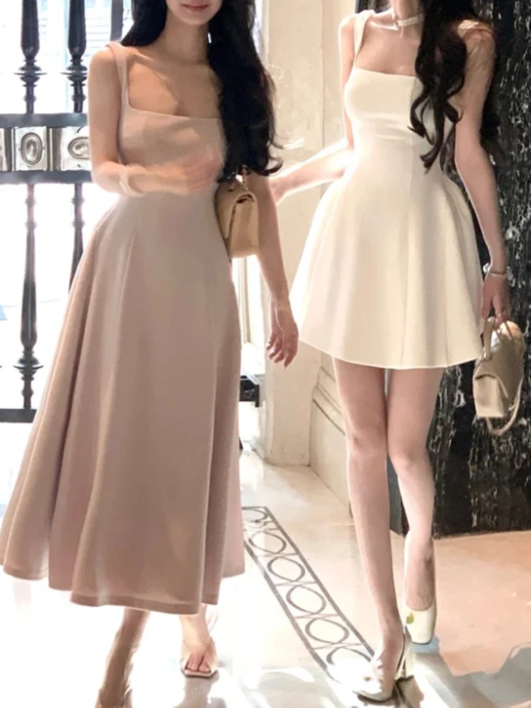 女性のための赤いストラップ付きのミニドレス,ノースリーブ,イ - Vintage Fashion Korea のレビューと価格