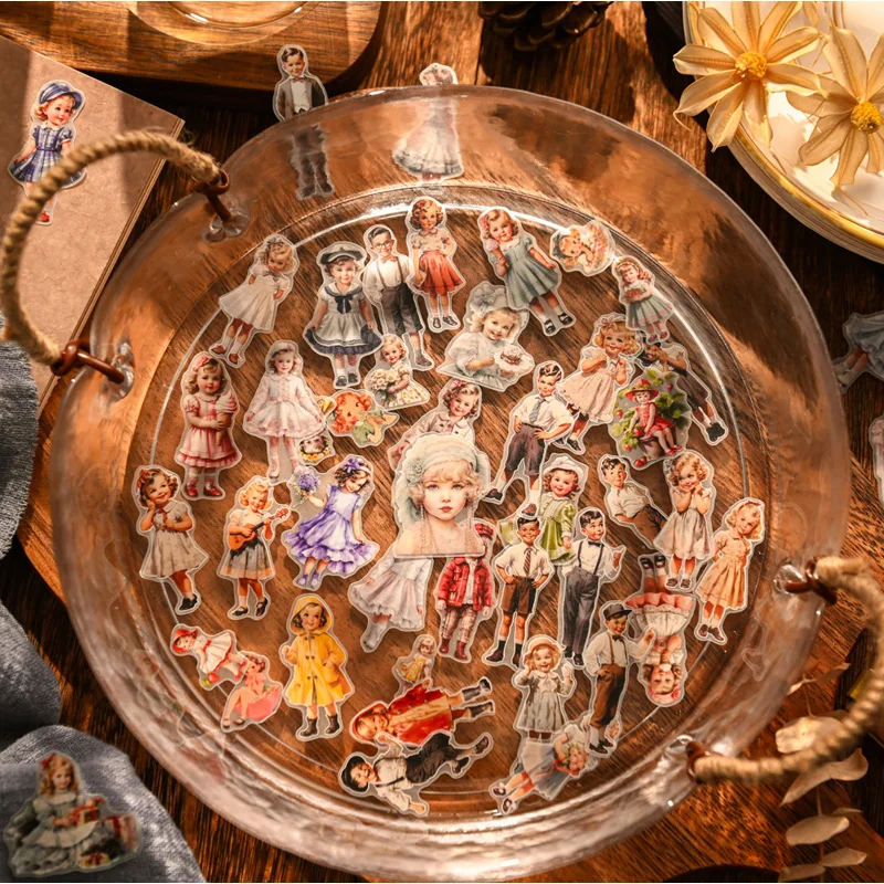 50 個ヴィンテージキッズペーパードールステッカージャンクジ - Vintage Fashion Dolls のレビューと価格
