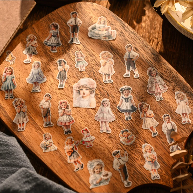 50 個ヴィンテージキッズペーパードールステッカージャンクジ - Vintage Fashion Dolls のレビューと価格