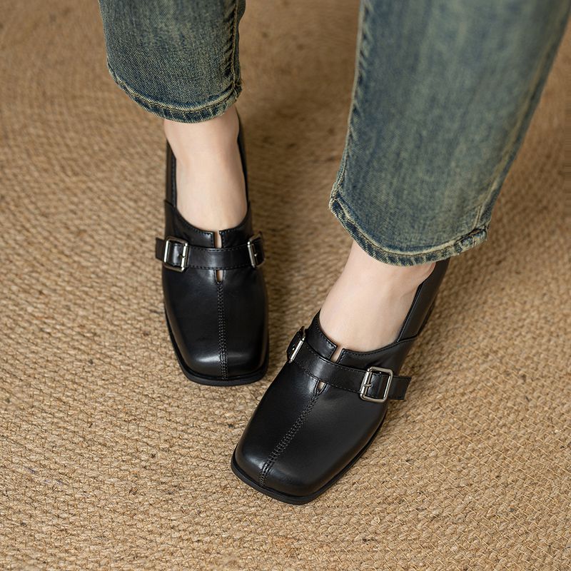 Girseaby ヴィンテージ女性パンプススクエアトゥブロッ - Vintage Fashion Plus Size のレビューと価格